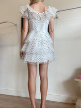 Load image into Gallery viewer, Alice McCall - Sheer Polka Dot Tiered Dress - White - 8
