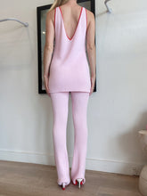 Load image into Gallery viewer, Steele - Ribbed Longline Tank &amp; PantsSet - Pink - XS
