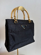 Load image into Gallery viewer, Vintage Prada - Tessuto Zip Around Nylon Tote Bag - Black - S
