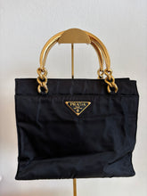 Load image into Gallery viewer, Vintage Prada - Tessuto Zip Around Nylon Tote Bag - Black - S
