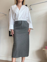 Load image into Gallery viewer, Lee Matthews - Newman midi raw hem Skirt - grey - 0 - NWT RRP $649
