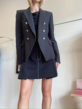 Load image into Gallery viewer, Dion Lee - Mini Skirt - Black  w White Stitch Detail- 8
