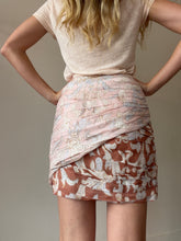 Load image into Gallery viewer, Antipodean - Silk LinenTuck Mini Skirt - Pink - 8
