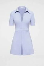 Load image into Gallery viewer, Scanlan Theodore - Milano Collared Mini Dress - Pale Blue - 8
