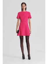 Load image into Gallery viewer, Scanlan Theodore - SS Aline Mini Dress w belt- Hot Pink - 8
