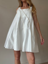 Load image into Gallery viewer, Aje - Asta Whipstitch Mini Dress - White - 8 - NWT - RRP$395
