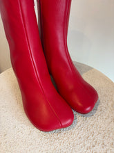 Load image into Gallery viewer, As New - MM6 by Maison Margiela - Anatomic 70mm Boots - Fiery Red - 39 - RRP$995
