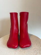 Load image into Gallery viewer, As New - MM6 by Maison Margiela - Anatomic 70mm Boots - Fiery Red - 39 - RRP$995
