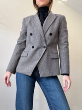 Load image into Gallery viewer, Theory -  Houndstooth Wool blend Blazer - Brown - 8 - RRP$800
