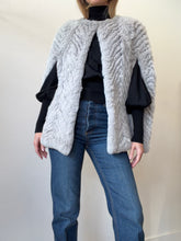 Load image into Gallery viewer, H Brand - Rabbit Fur Cape - Grey - OS
