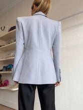Load image into Gallery viewer, Alex Perry - Stretch Crepe Fitted Blazer - Grey/Lilac - 10 - NWT
