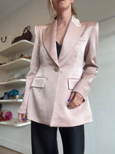 Load image into Gallery viewer, Alex Perry - Single Breasted Satin Crepe Blazer - Sepia - 12 - NWT
