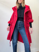 Load image into Gallery viewer, Isabel ETOILE Marant - Hooded Oversized Cotton Parka - Red - 42 (AU14)
