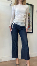 Load image into Gallery viewer, Wynn Hamlyn - Light Knit LS Ruched Top - Ivory - S
