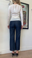 Load image into Gallery viewer, Wynn Hamlyn - Light Knit LS Ruched Top - Ivory - S
