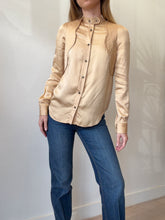Load image into Gallery viewer, See by Chloe - Quilted &amp; Scalloped LS Shirt - Biscuit - 40
