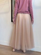 Load image into Gallery viewer, Silk Tulle Maxi Skirt - Blush pink - 12
