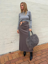Load image into Gallery viewer, Christopher Esber - Legion w Buckle Midi Skirt - Taupe - 10
