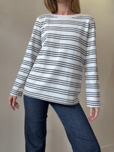Load image into Gallery viewer, A.P.C - LS Stripe Cotton Top - Ivory - L
