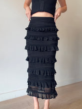 Load image into Gallery viewer, Zimmermann - Valiant Lace Frill Maxi Skirt - Black - 0 - RRP$750
