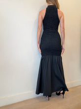 Load image into Gallery viewer, Staud - Kiera Texured Drop Waist Maxi Dress - Black -
