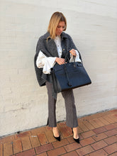 Load image into Gallery viewer, Khaite - Straight Leg Wool Pants - Check  Brown/Navy- 0
