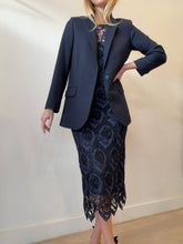 Load image into Gallery viewer, Zadig &amp; Voltaire - Embellished Skull Blazer - Navy - 36
