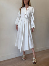 Load image into Gallery viewer, Watson x Watson - Linen Button Midi Dress - White - 8
