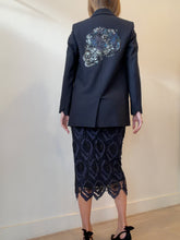 Load image into Gallery viewer, Zadig &amp; Voltaire - Embellished Skull Blazer - Navy - 36
