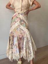 Load image into Gallery viewer, Zimmerman - Eden Spliced Maxi Skirt w Lace Trim- Pastel - 2
