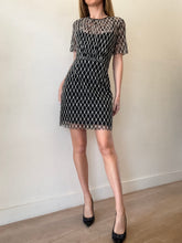 Load image into Gallery viewer, Sandro - SS Lace Mini Dress - Black/Cream Emboidery- 2
