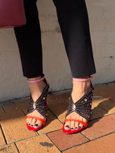Load image into Gallery viewer, Kat Maconie - The Raya Jewelled Heels - Pink - 38
