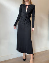 Load image into Gallery viewer, Reiss - Faye LS Jersey Maxi Dress w Cut Out - Black - 10 - NWT - RRP$468
