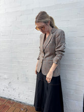 Load image into Gallery viewer, Vintage Hermes - Wool Leather Trim Jacket - Tan Check - M
