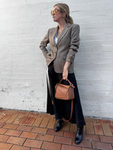 Load image into Gallery viewer, Lee Matthews - Aline Midi Skirt w Contrast Stitching &amp; Belt- Black - 2
