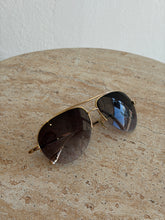 Load image into Gallery viewer, Chrome Hearts - Stain Aviator Metal Rim Sunglasses - Plum/Gold  -
