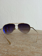 Load image into Gallery viewer, Chrome Hearts - Stain Aviator Metal Rim Sunglasses - Plum/Gold  -
