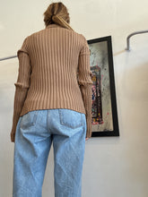 Load image into Gallery viewer, Anine Bing - Joslyn Collared Ribbed Cardigan - Camel - L

