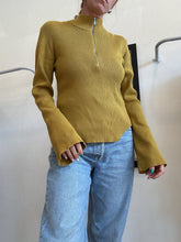 Load image into Gallery viewer, Gestuz - Yasmia Zip Jumper - Amber Green - L
