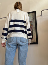 Load image into Gallery viewer, Saks Fifth Avenue - Cashmere V Neck Collar Jumper - Stripe - XL

