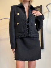 Load image into Gallery viewer, Rebecca Vallance - Tweed Blazer  w pocket - Black - 10

