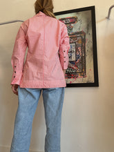 Load image into Gallery viewer, Ganni - LS Shirt w Wide Cuffs - Red/White Stripe - 40
