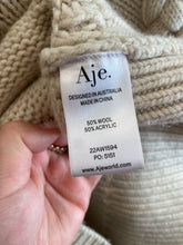Load image into Gallery viewer, Aje - Wool Blend Chunky Jumper w Braid Detail - Cream - S
