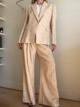 Load image into Gallery viewer, Zimmermann -  Linen Lovestruck Polka Dot Blazer &amp; Pants Suit Set - Beige w polka- 3(14)
