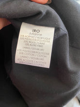 Load image into Gallery viewer, IRO - Julianne Wool blend Collarless Jacket w Silver Zip - Metallic Grey - 1
