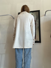 Load image into Gallery viewer, By Bloomingdales - Cashmere Mid Cardigan w fringe - Ivory - XL
