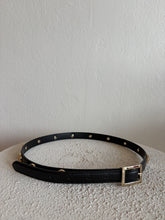 Load image into Gallery viewer, Dylan Kain - Leather Belt w Gold Studs- Black - 97cm
