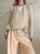 Load image into Gallery viewer, COS - Wrap Alpaca/wool blend Cardigan - Oat - XS

