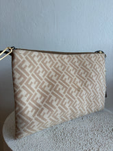 Load image into Gallery viewer, Fendi - Monogram Woollen Clutch - Beige - M
