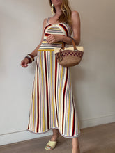 Load image into Gallery viewer, Zimmermann - Vitali Multi Knit Midi Dress - Multi on ivory stripe- 0
